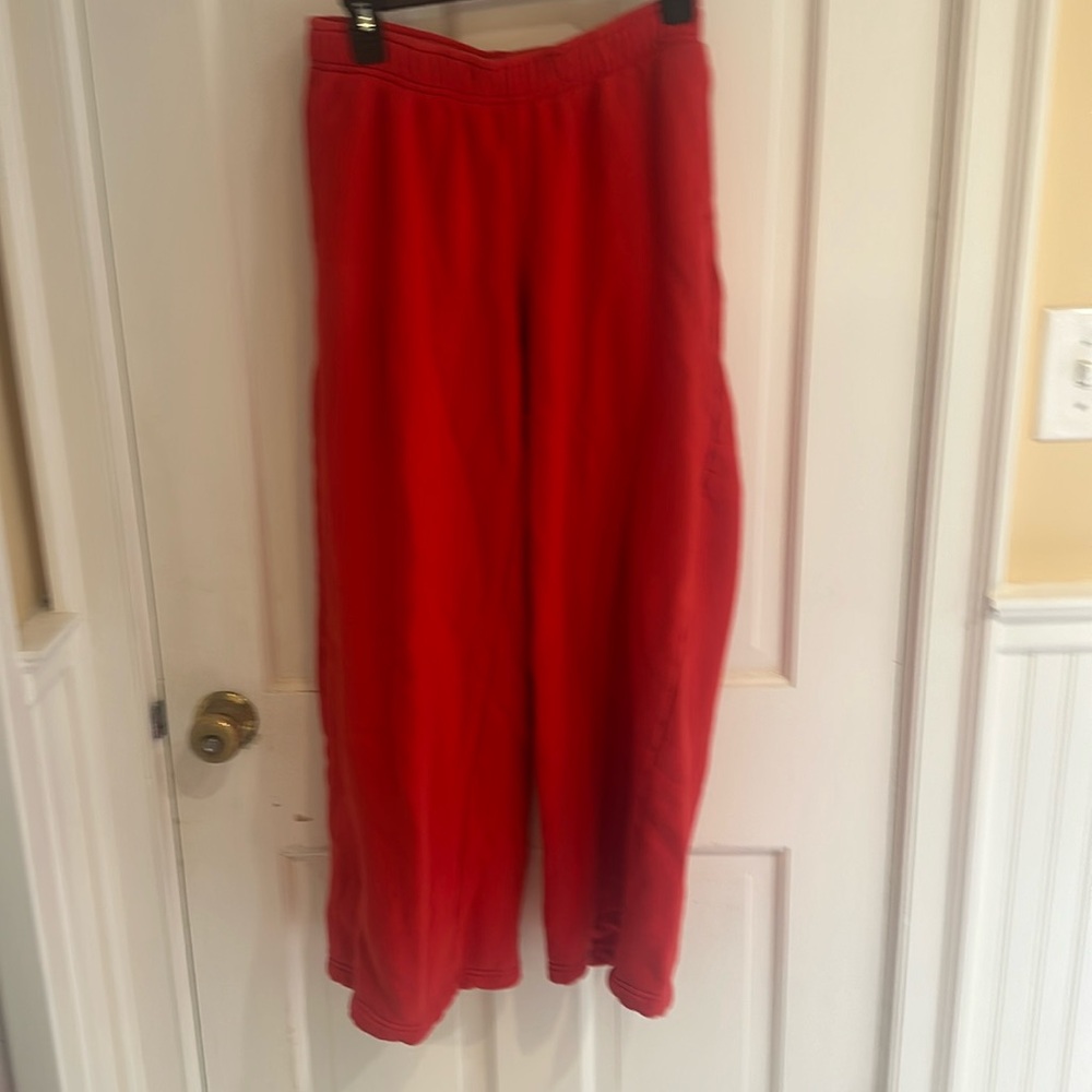 Universal Thread Red Wide Leg Sweatpants